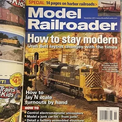 Model Railroader Magazine November 2011 Harbor Railroads Stay Modern Turnouts • $7.87
