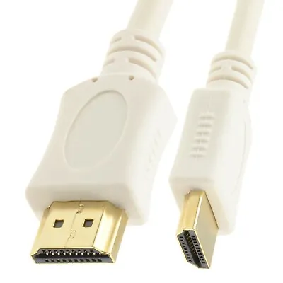 £0.99 • Buy HDMI Cable 1.4 Sup-Speed Ethernet 3D 4K Support 1m/2m/3m/5m/10m White Lead