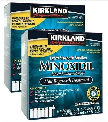 Kirkland Signature Minoxidil 5% Extra Strength Men Hair Regrowth 12 Month Supply • $54.99