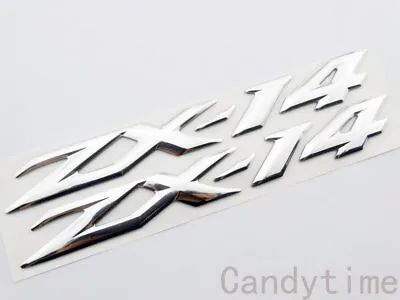 3D Raised ZX-14 Fairing Tank Emblem Sticker Decal For ZX-14R ZZR1400 • $11.02