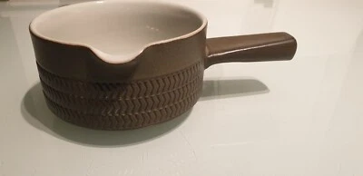 Denby Chevron Sauce/Gravy Boat Olive Green • £4