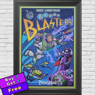 Buzz Lightyear Astro Blasters Attraction Poster 12  X 18  Disneyland Toy Story • $9.99