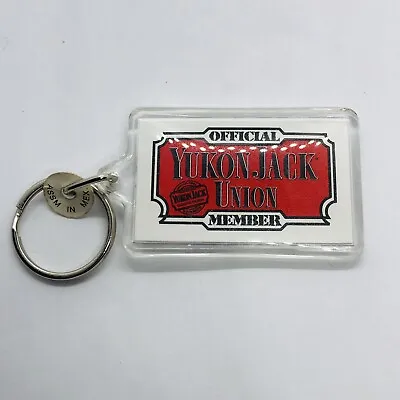 Yukon Jack Union Official Member Acrylic Advertising Keychain - Canadian Liqueur • $3.99