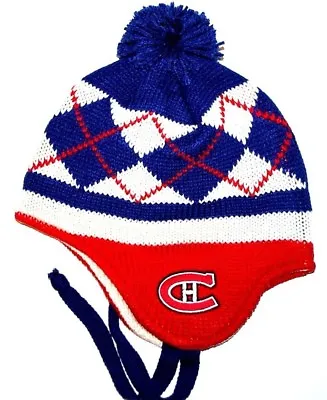 Montreal Canadiens CCM Vintage Hockey NHL Pom Pom Knit Hat/Beanie/Toque Chullo • $21.95