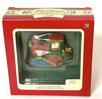 Heirloom Collection Carlton  Christmas Express  Engine Ornament 1990 • £10.67