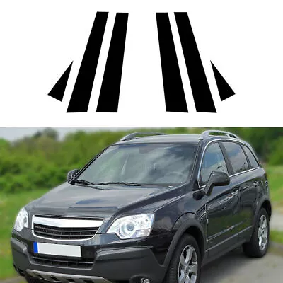 Fit For Opel Antara 2007-2014 6pcs Black Pillar Posts Trim Cover Decal Stickers • $29.66