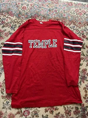 Vintage 50s/60s Temple University Football Shirt Jersey Mens Large EXCELLENT  • $49.99