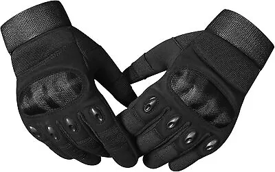 Motorbike Motorcycle Gloves Leather Touchscreen Protection Winter Summer • £10.99
