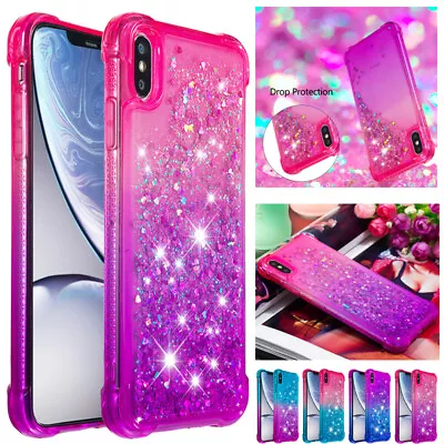 For Samsung S9 S20FE S23 S24 Note20 Shockproof Glitter Quicksand Soft Case Cover • $15.99