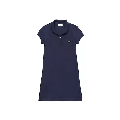 Lacoste Kids EJ2816 S/S Polo Dress Navy • £50