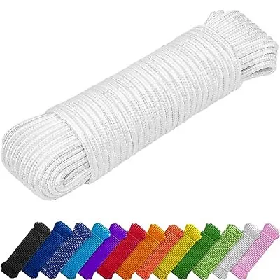 Rope “ White “ 90 Feet X 1/4 Inch 7mm “ Strong Allpurpose Utility Rope “ Campi • $16.15