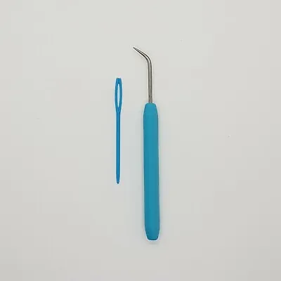 £3.55 • Buy French Knitting Hook & Needle Set Colour Blue Spare Loom Hooks