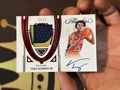 2021-22 Flawless TREY MURPHY III Rookie Patch Auto Red /15 • $299