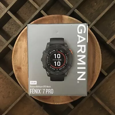 Garmin FENIX 7 PRO SOLAR Slate Gray W/Black Band GPS Smartwatch 010-02777-00 NEW • $759.22