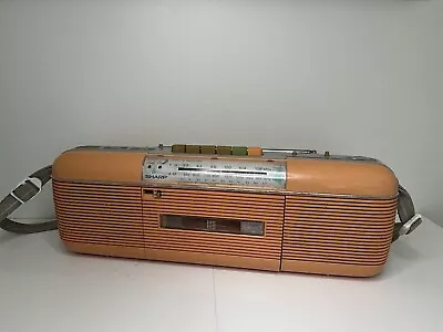 Vintage Sharp QT-50(P) Radio Cassette Player Pink Boombox Stranger Things • $80
