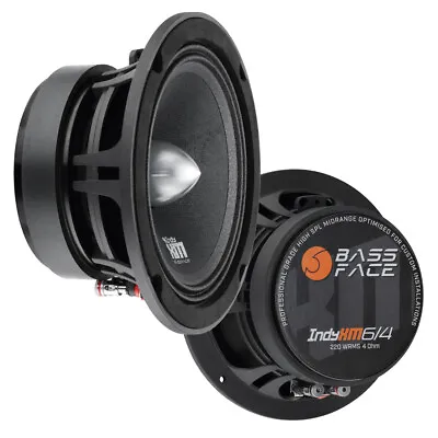 Bassface IndyXM6/4 6.5  440w RMS Pro Audio High SPL Car Midrange Speaker Pair • £75.90