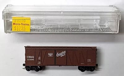 N Scale Micro-Trains 29060 Chicago Burlington & Quincy CB&Q 11106 40 Foot Boxcar • $18