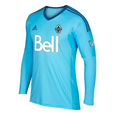 Vancouver Whitecaps FC Adidas Men's Bright Cyan Long Sleeve Goalkeeper Jersey • $69.99