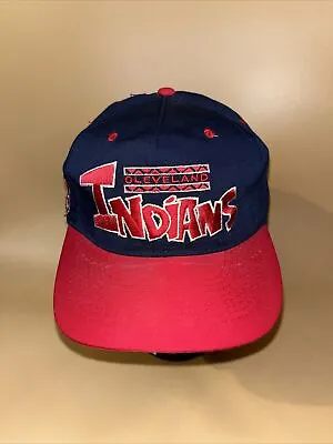 Vintage Cleveland Indians Annco Professional Model SnapBack MLB Chief Wahoo • $34.99