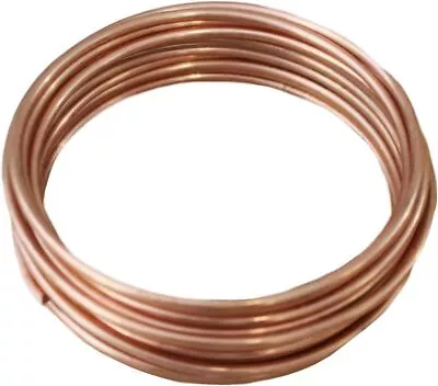 Uncoated Solid Copper Round Wire 99.9% Pure 5 Ft. Coil Dead Soft (See Variation) • $12.70