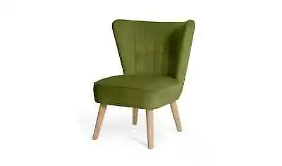 Alexis Velvet Cocktail Chair - Olive • £108.99