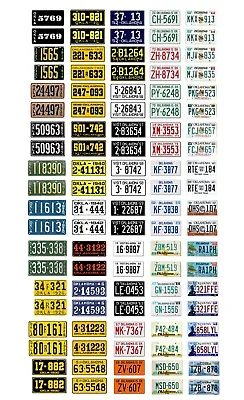 1/18 Scale Model Car Assorted USA Oklahoma License Plates State Tags 1:18 • $11.69