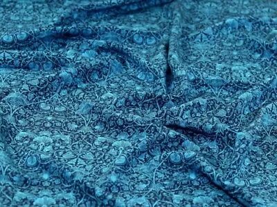 Liberty London Lodden Wood Kensington Silk Crepe De Chine Fabric - Per Metre • £53.99