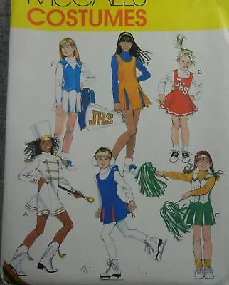McCalls 8893 Girls Cheerleader Majorette Dress Jumper Vest Skirt 10 12 14 Uncut • $7.99
