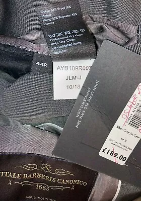 John Lewis Mens Italian Wool Mohair Suit Jacket  Silver Grey All Sizes • £34.99