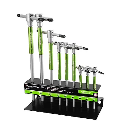 Powerbuilt 9 Piece T-Handle Torx Key Wrench Set - 941646 • $89.95