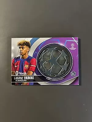 2023-24 Topps UEFA Lamine Yamal RC Starball Metal Relic RC ROOKIE Barcelona SP! • $0.99