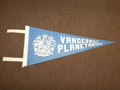 Vintage Souvenir Felt Pennant 18  Vanderbilt Planetarium • $55.99