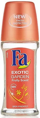 Fa Deodorant 1.7 Ounce Roll-On Exotic Garden Fruity Scent (50ml) • $8.99