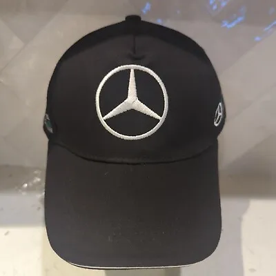 Mercedes Benz AMG Petronas Formula One Team Cap Hat Black Adjustable Strap NEW • $30