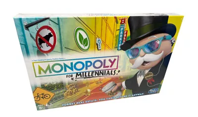 2018 Hasbro Monopoly For Millennials Board Game - New & Factory Sealed • $10.99