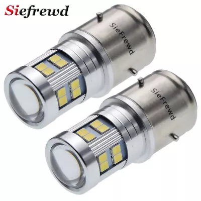 2Pcs 6 Volt  BA21D LED Motorbike Moto Bike Car Headlight Front Head Bulb 6V DC • $16.99