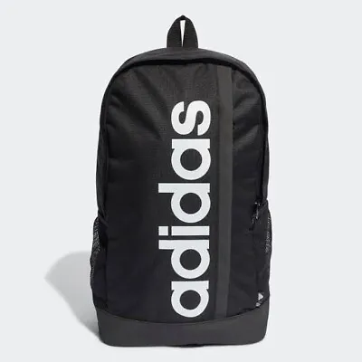 Adidas Essentials Linear 22.5L Backpack School/Work/Sport Black-White FREE SHIP • $59.95