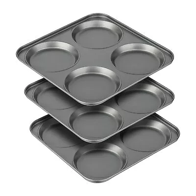 Tiawudi Muffin Top Pan 4-Cup Hamburger Bun Pan Large Whoopie Pies Pan Non-... • $24.14