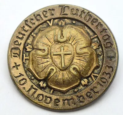 Germany Martin Luther Reformation Luthertag 1933 November Bible Badge Medal • $25.49