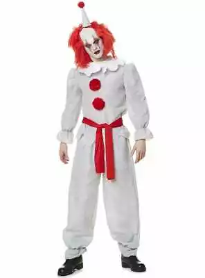 Pennywise Inspired Men's Vintage Clown Halloween Costume - Genuine Karnival -... • $54.99