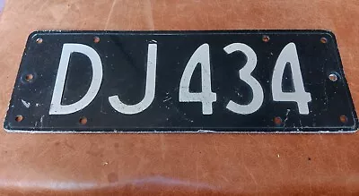 Single New Zealand License Plate - 1963/86 - Dj434 • $18.50