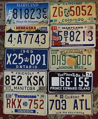 License Plates Mixed Vintage Lot Auto Tags For Collecting Hobby Craft Collection • $49.99