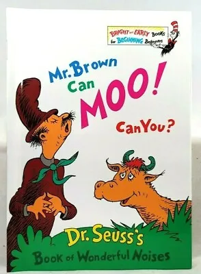 Vintage Dr Seuss Book Of Wonderful Noises Mr. Brown Can Moo Can You NEW 1980's • $10.99