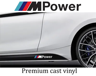 4 X BMW M Power Car Body Graphic Vinyl Decal Sticker Fits M Series 520  320 • $13.99