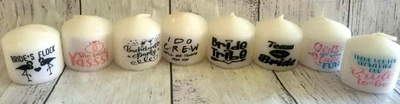 10 X Hens Night Party Candles Favour Bachelorette Guest Gift Custom Personalised • $12