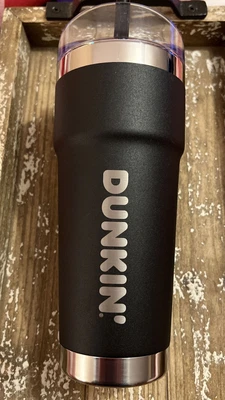 $28.99 • Buy Dunkin Donuts 24oz Travel Mug Insulated Swirl Tumbler Cup Stainless Steel BLACK