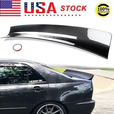 Carbon Fiber Style Rear Ducktail Spoiler Wing For BMW E46 Sedan 320i 330xi 325xi • $113.04