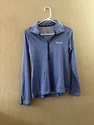 Vmware Employee Uniform Work Women Blue 1/4 Zip Up Jacket Sz Small • $29.99