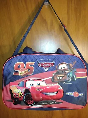 Disney Pixar Cars Puff 3D Childs Suitcase Bag Strap Handles Global Design • $22.50
