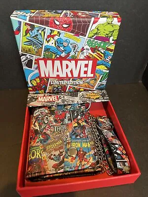 Marvel Avengers Comic Book Cover Trifold Wallet W/Chain New • $22.99